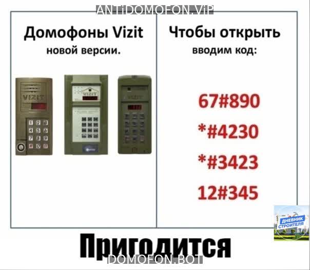 Открыть подъезд кодом Тула